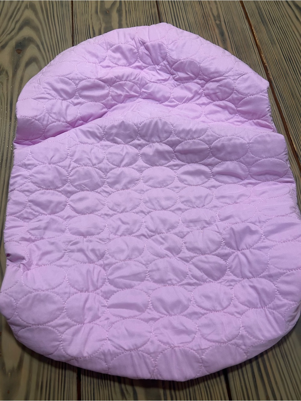 Quilted Biloban Light Purple Quilted Fabric Cover Pack N Play Nursery Pad